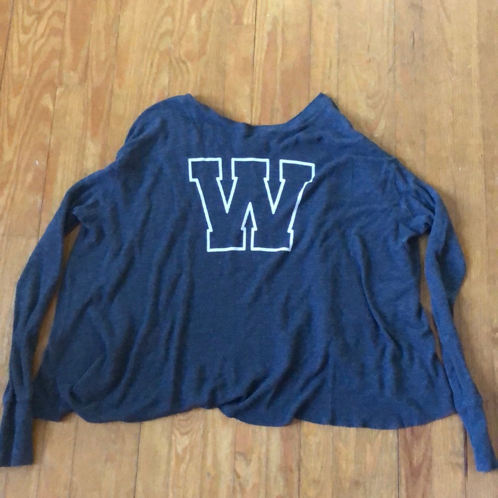 Wild fox waffle knit tee
